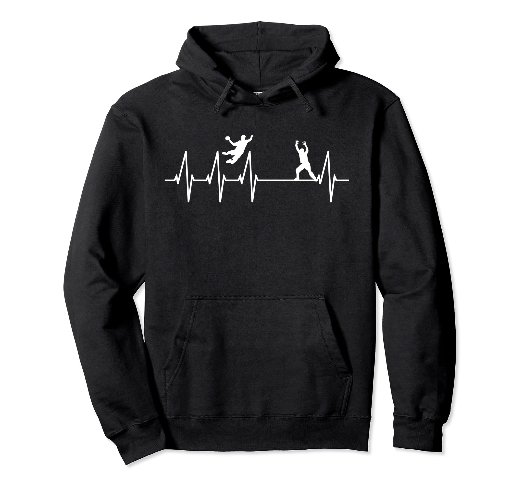 Handball Game Heartbeat Handball Hoodie - Streetwear Style for Adults