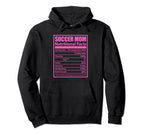 Soccer Mom Nutritional Facts Mother Hoodie - Custom Art Print for Adults
