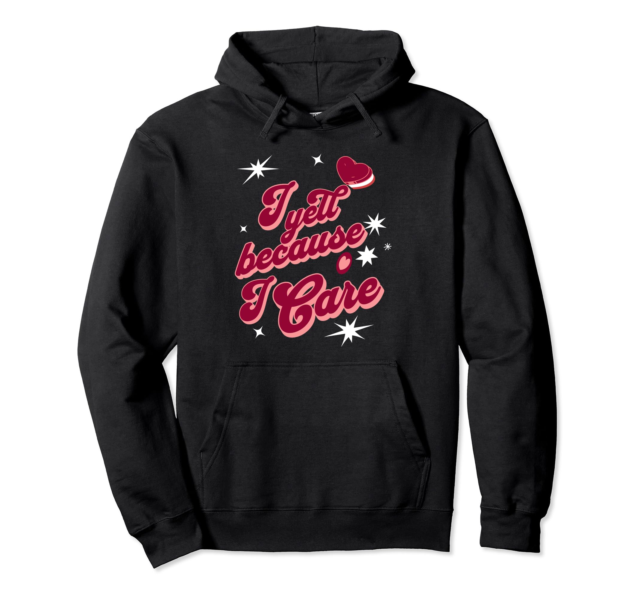 I Yell Because I Care Soccer Mom Hoodie - Unique Graphic for Adults