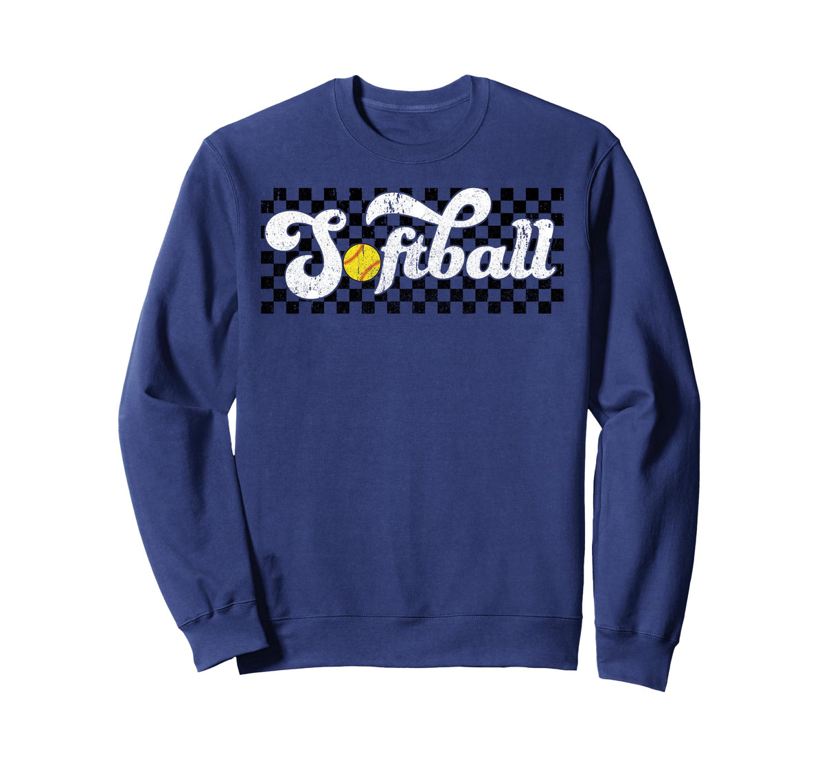 Softball Family Mom Dad Sweatshirt - Casual Everyday Wear for Adults