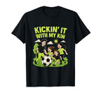 Kickin It My Kin Soccer Family T-Shirt - Unique Graphic for Adults