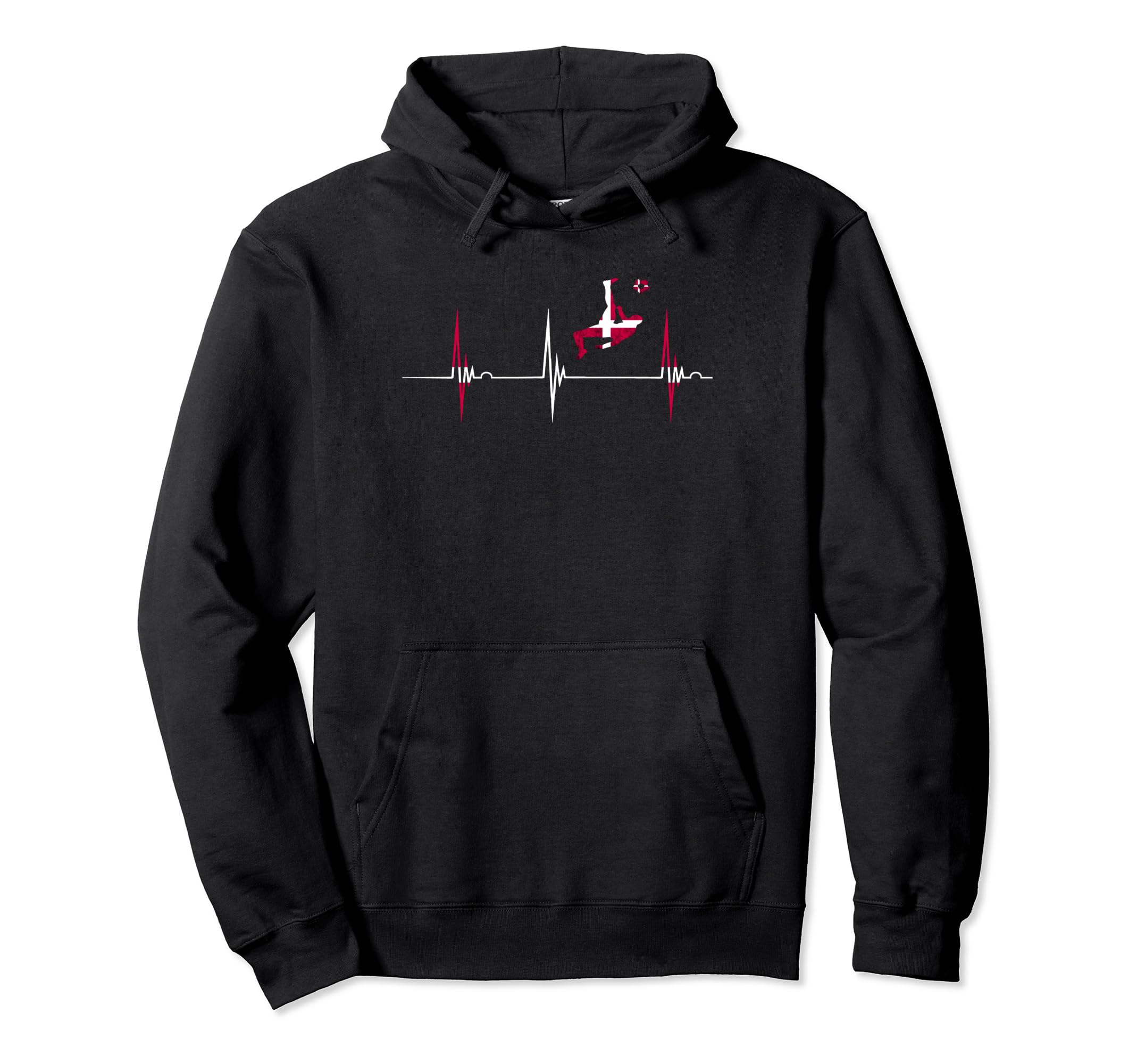Danish Soccer Player Dansk Hoodie - Fun Novelty Design for Adults