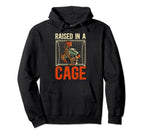 Raised Cage Lacrosse Goalkeeper Lacrosse Hoodie - Unique Graphic Men Women