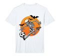 Skeleton Playing Soccer Player Fan T-Shirt - Aesthetic Graphic Unisex