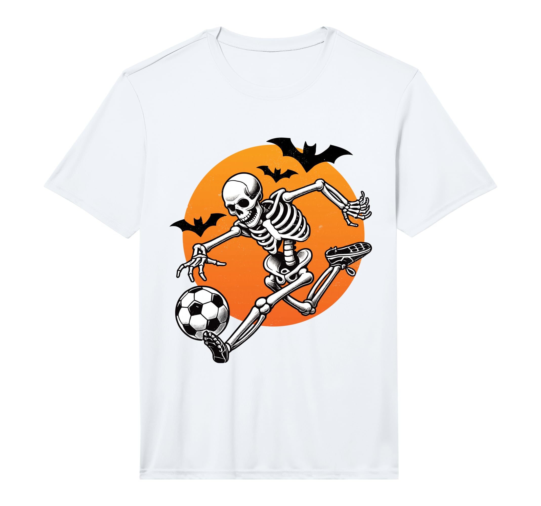 Skeleton Playing Soccer Player Fan T-Shirt - Aesthetic Graphic Unisex
