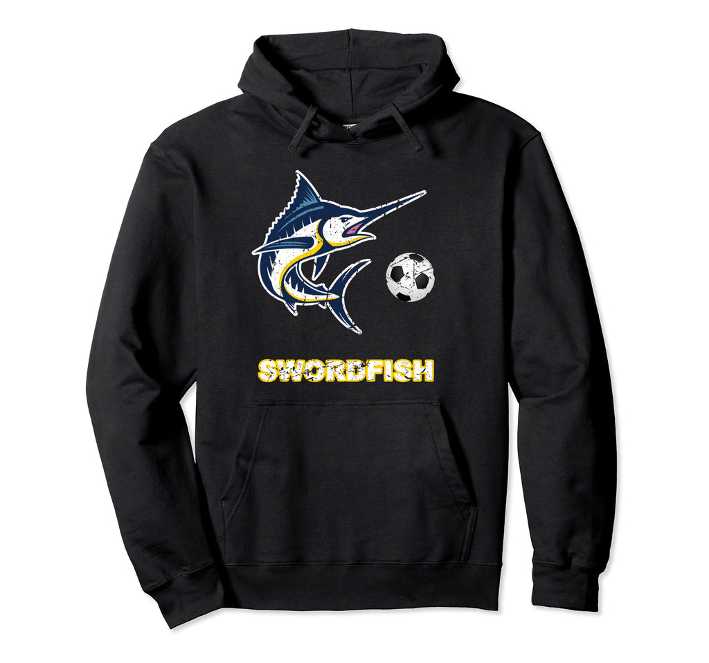 Swordfish Soccer Football Ball Sports Hoodie - Custom Art Print Unisex