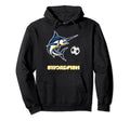 Swordfish Soccer Football Ball Sports Hoodie - Custom Art Print Unisex