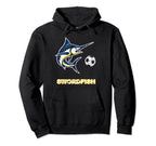 Swordfish Soccer Football Ball Sports Hoodie - Custom Art Print Unisex