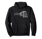 Funny Soccer Heartbeat Ecg Football Hoodie - Fun Novelty Design Men Women