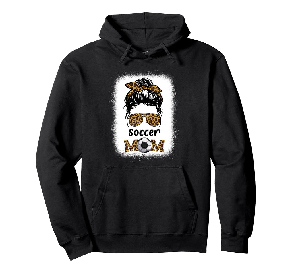 Soccer Mom Bleached Leopard Cheetah Hoodie - Trendy Graphic for Adults