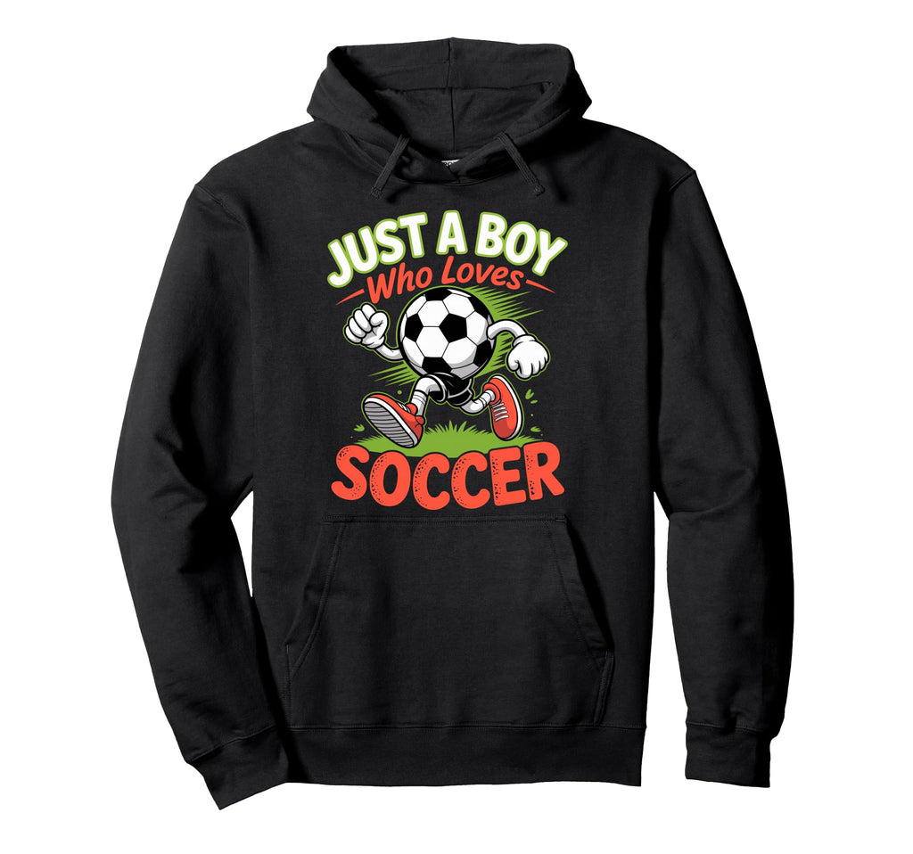 Just Who Loves Soccer Footbal Player Hoodie - Unique Graphic Men Women