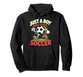 Just Who Loves Soccer Footbal Player Hoodie - Unique Graphic Men Women