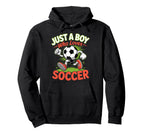 Just Who Loves Soccer Footbal Player Hoodie - Unique Graphic Men Women