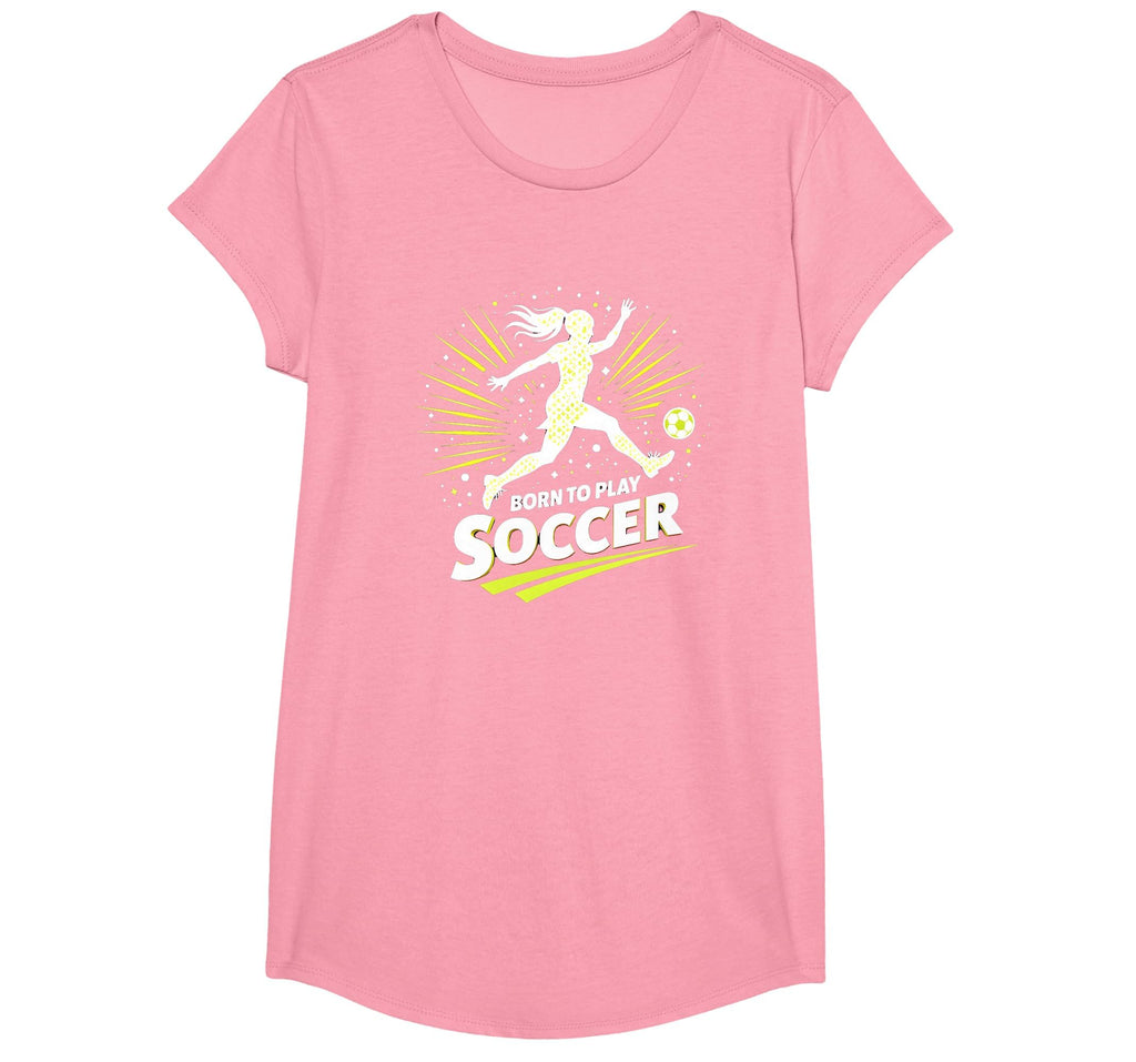 Born To Play Soccer Womens T-Shirt - Aesthetic Graphic Men Women