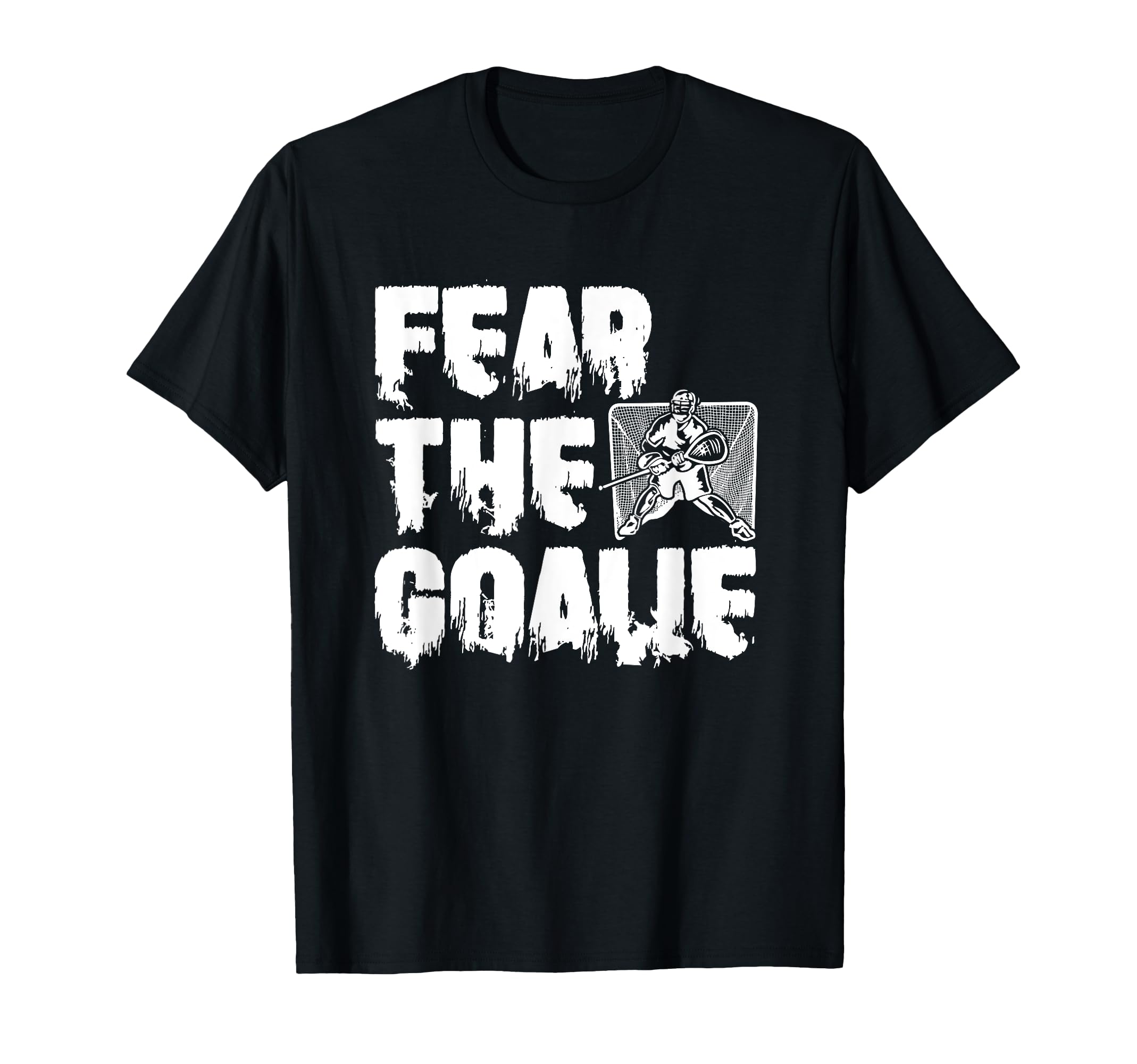 Lacrosse Goalkeeper Funny Lax Player Stick T-Shirt - Trendy Graphic Unisex