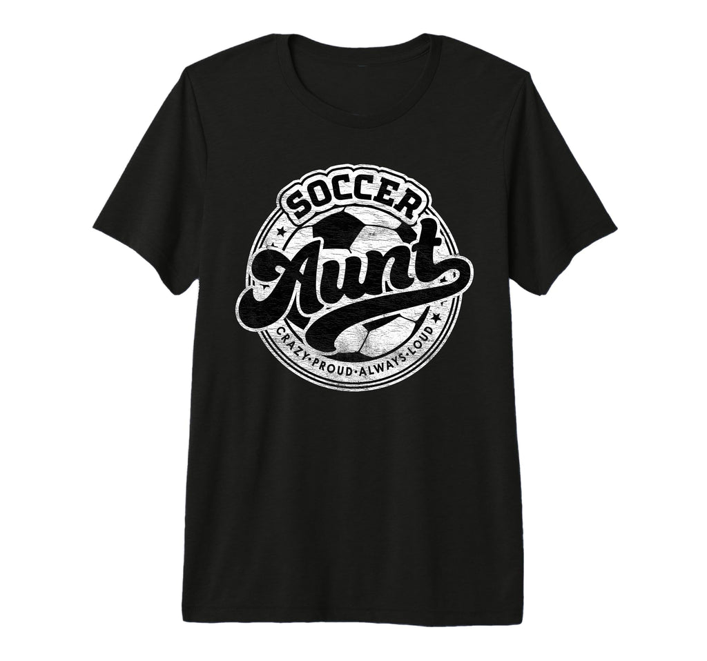Soccer Aunt Family Matching Game T-Shirt - Aesthetic Graphic for Adults