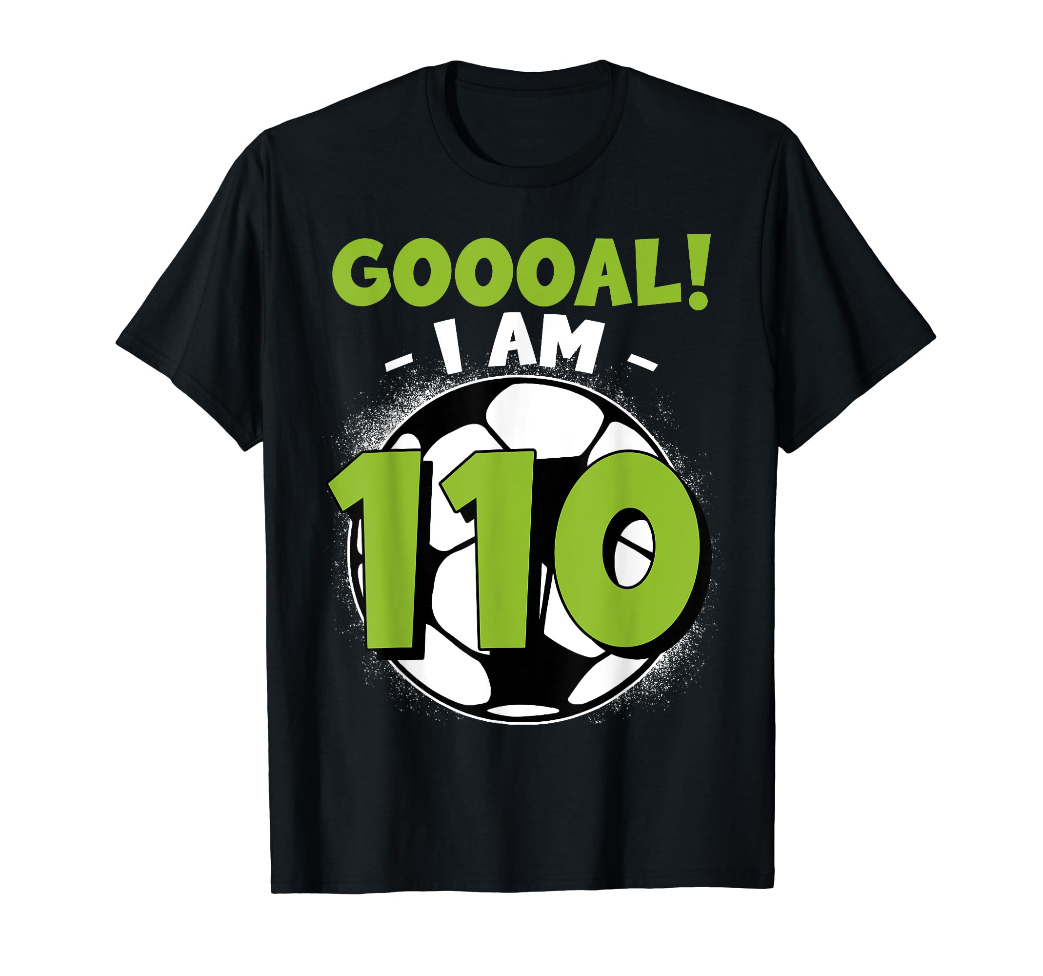 110 Year Old Birthday Soccer Themed T-Shirt - Unique Graphic Men Women