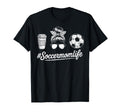 Soccermomlife Soccer Mom Messy Bun T-Shirt - Aesthetic Graphic Unisex
