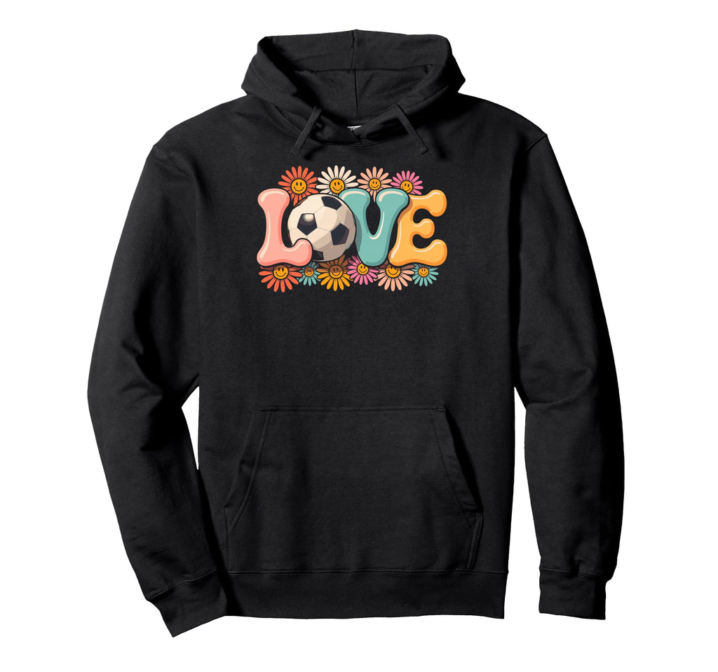 Groovy Love Soccer Goalie Player Fan Hoodie - Aesthetic Graphic Men Women