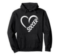 Funny Soccer Heart Soccer Player Hoodie - Novelty Apparel Unisex