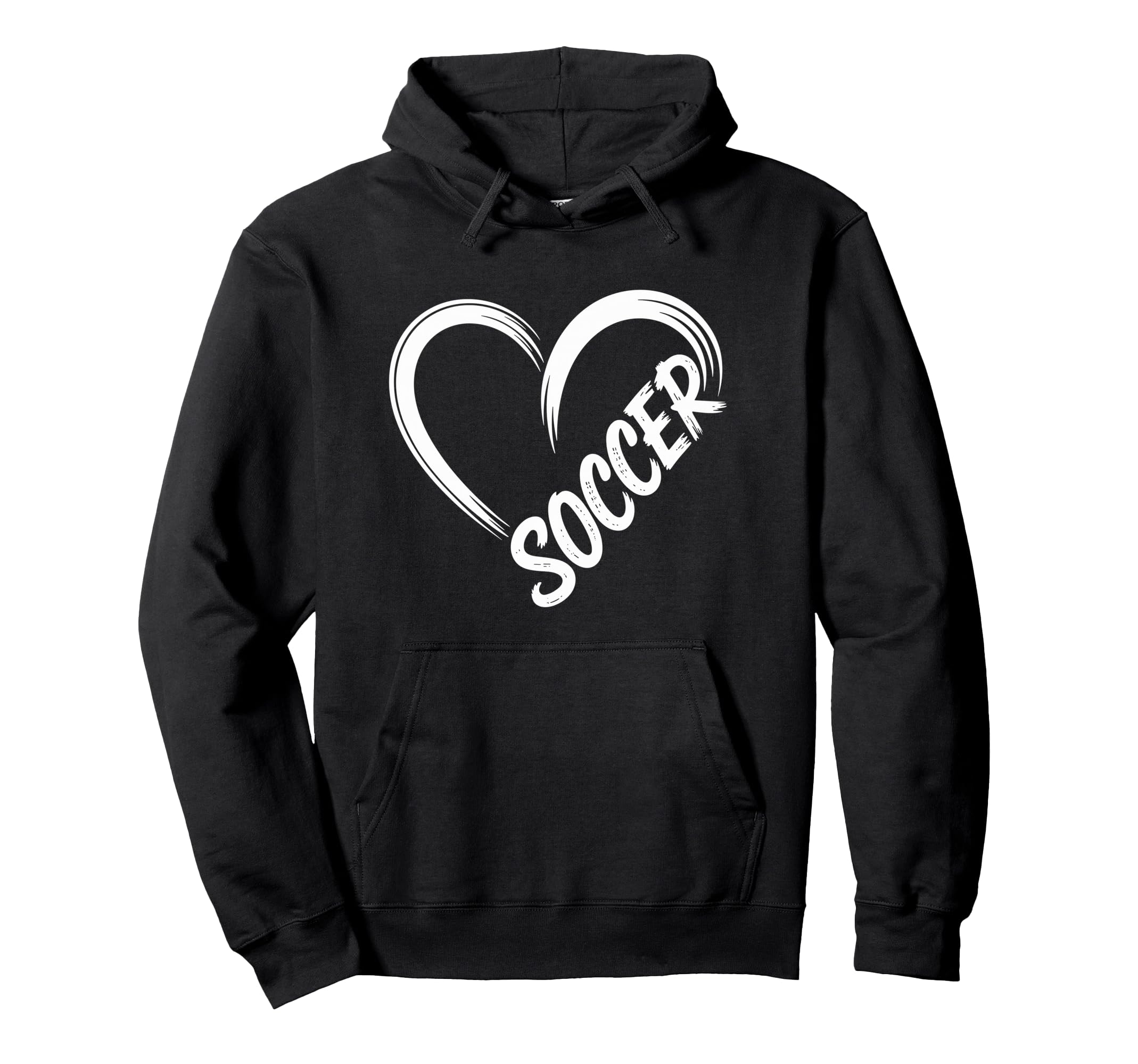 Funny Soccer Heart Soccer Player Hoodie - Novelty Apparel Unisex