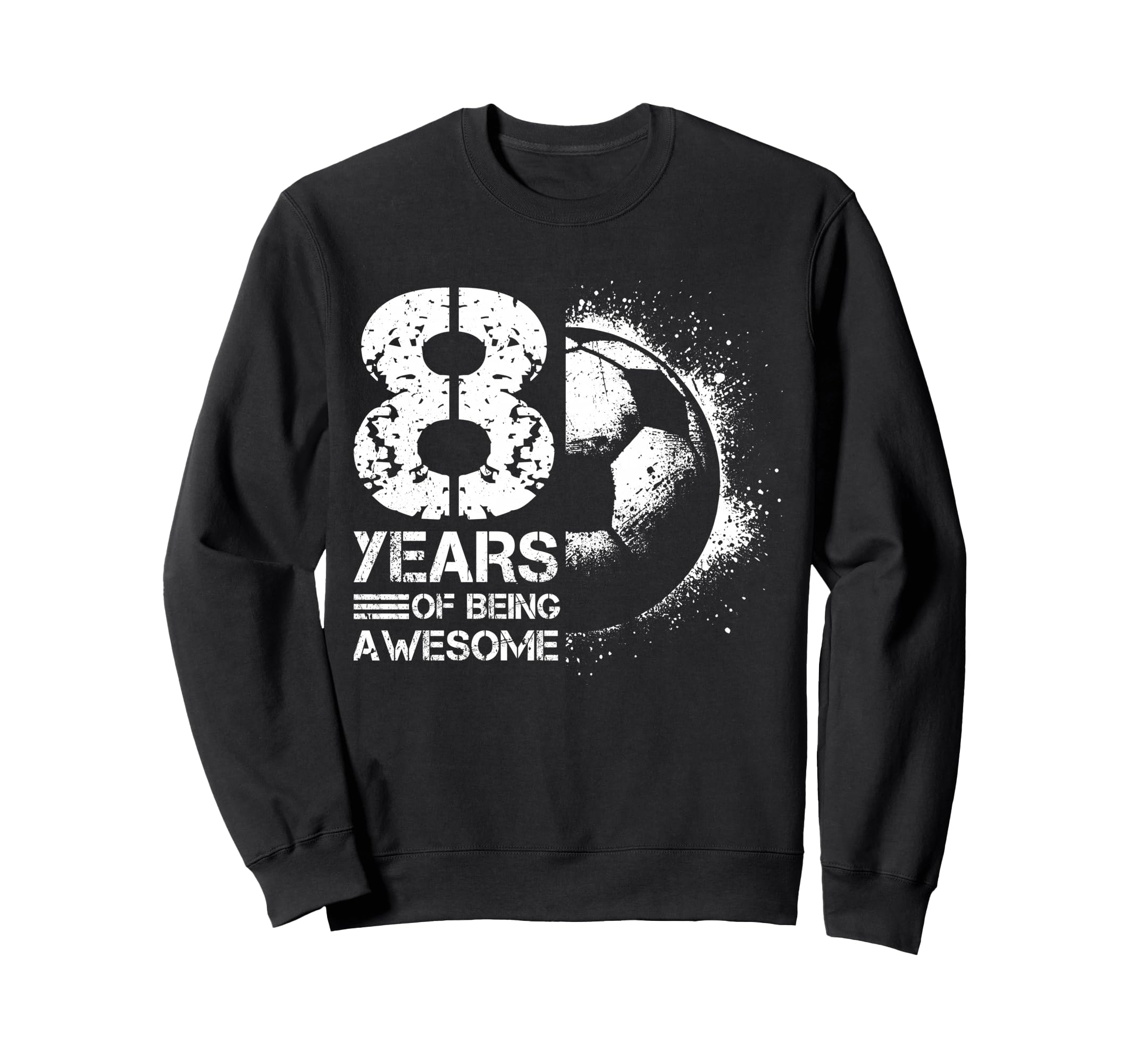 8Th Birthday Soccer Player Sweatshirt - Streetwear Style Men Women