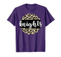 Leopard Knights Team Mascot School T-Shirt - Minimalist Print for Adults