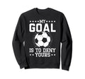 Defense Soccer Goalie Ball Sports Sweatshirt - Streetwear Style Men Women