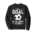 Defense Soccer Goalie Ball Sports Sweatshirt - Streetwear Style Men Women