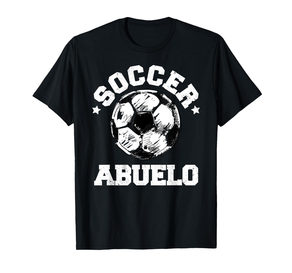Soccer Abuelo Soccer Ball Distressed T-Shirt - Casual Everyday Wear Unisex