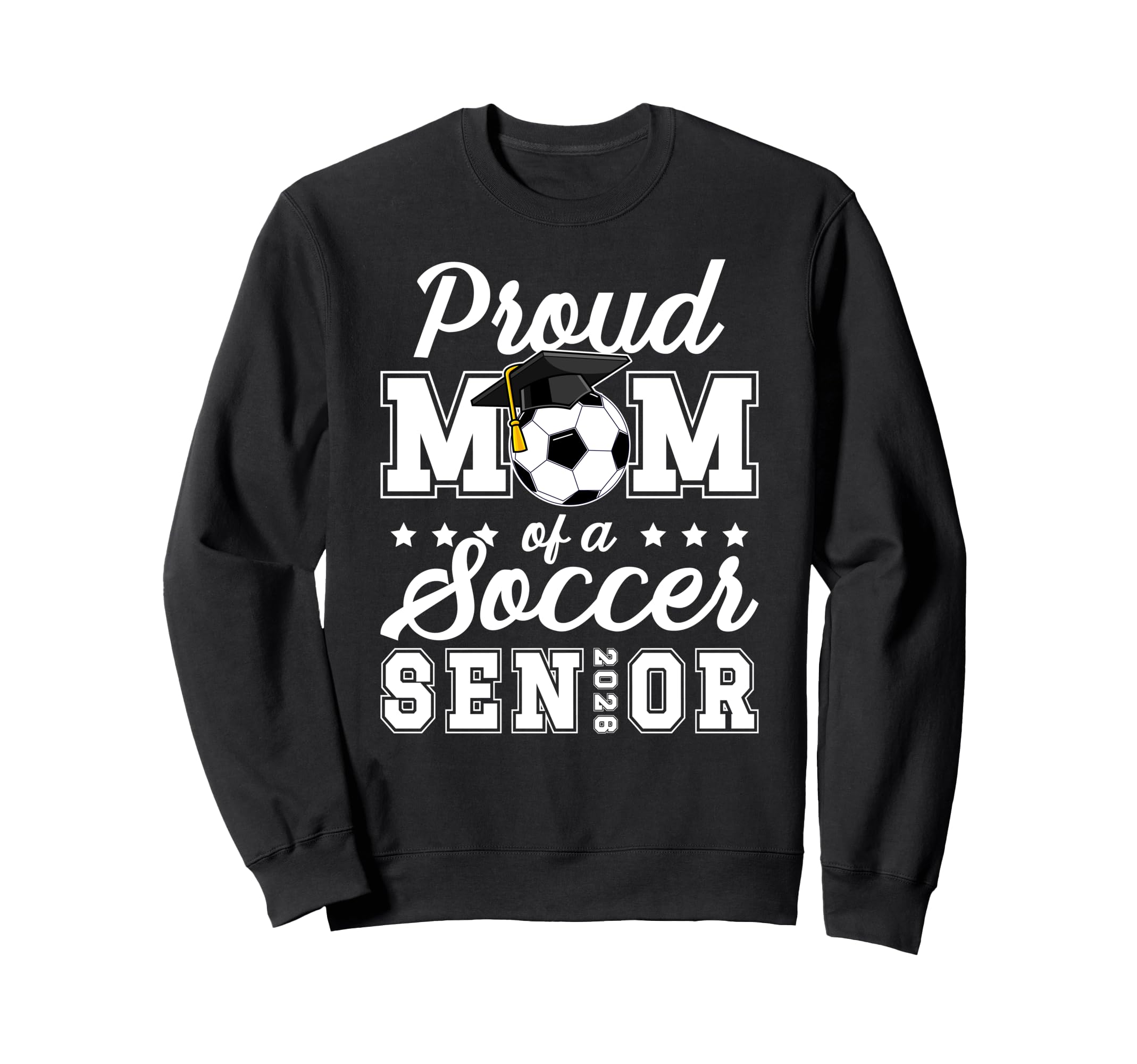 Mom Soccer Senior Mom 2026 Soccer Sweatshirt - Novelty Apparel Men Women