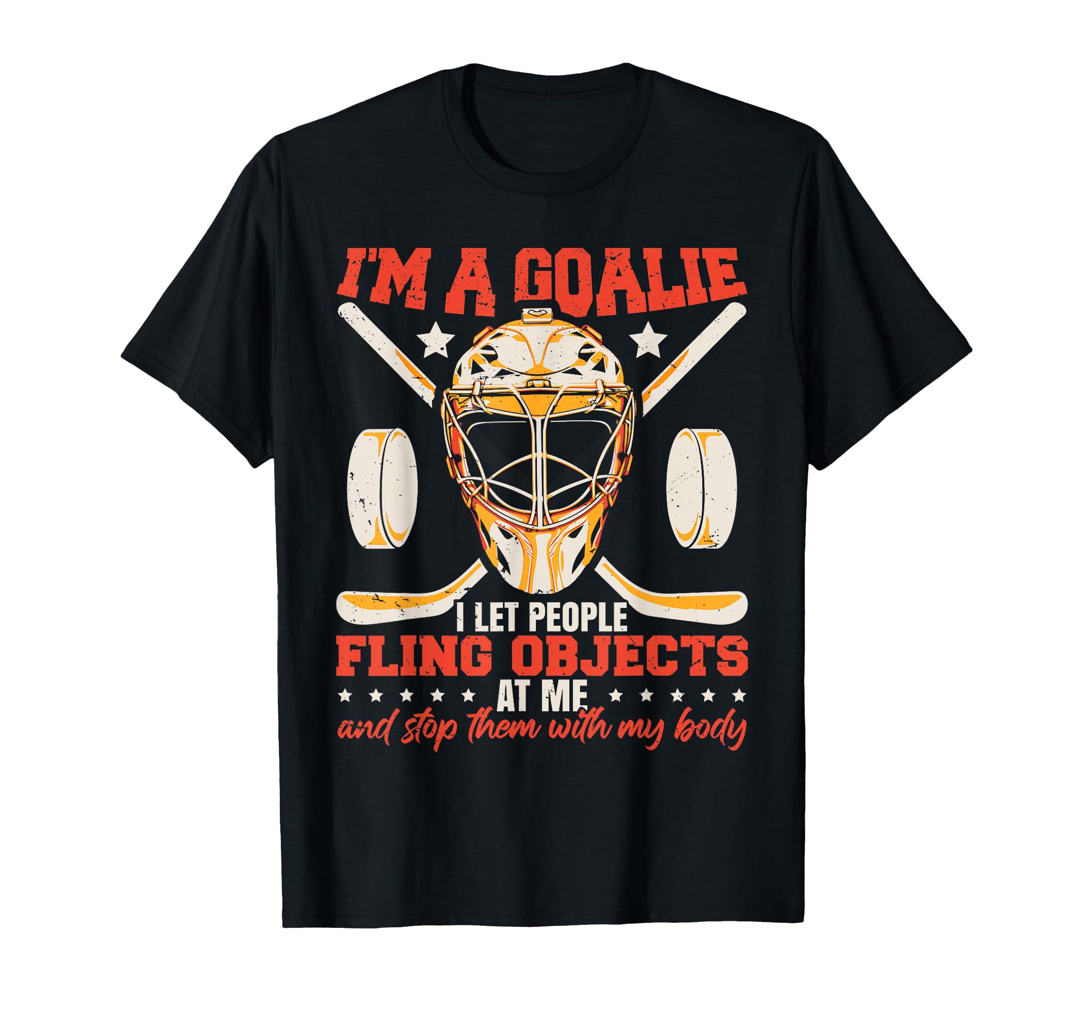 Hockey Goalkeeper Ice Hockey T-Shirt - Casual Everyday Wear for Adults