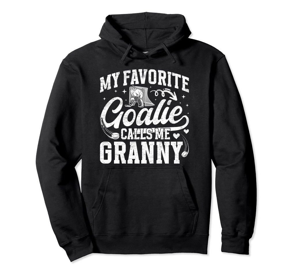 Favorite Ice Hockey Goalie Granny Ice Hoodie - Minimalist Print Unisex