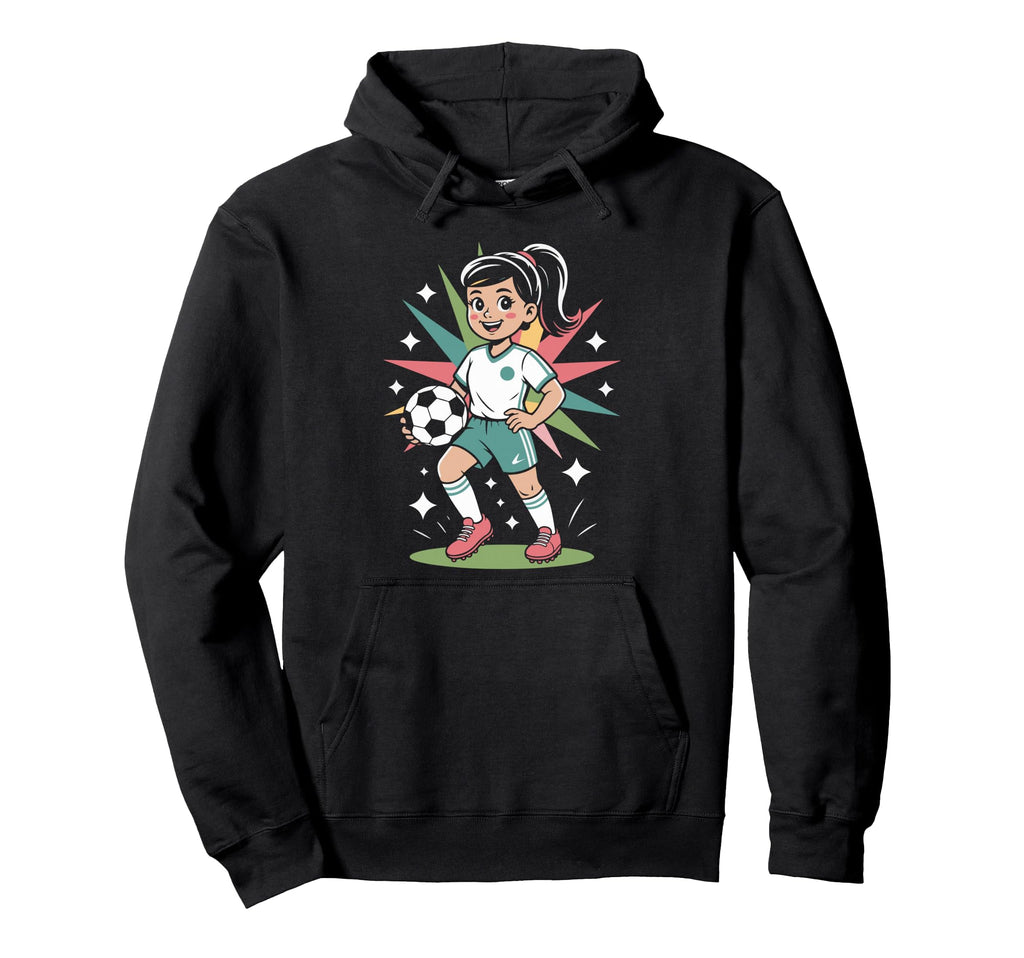 Funny Soccer Art Soccer Lover Player Hoodie - Fun Novelty Design Unisex