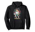 Funny Soccer Art Soccer Lover Player Hoodie - Fun Novelty Design Unisex