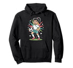 Funny Soccer Art Soccer Lover Player Hoodie - Fun Novelty Design Unisex