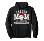 Baller Mom Louder Prouder Baseball Hoodie - Aesthetic Graphic for Adults