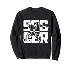 Soccer Forward Midfield Defence Sweatshirt - Unique Graphic for Adults