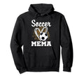 Soccer Mema Leopard Heart Matching Hoodie - Novelty Apparel for Adults