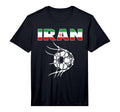 Iran Soccer Ball Net Goal T-Shirt - Casual Everyday Wear for Adults