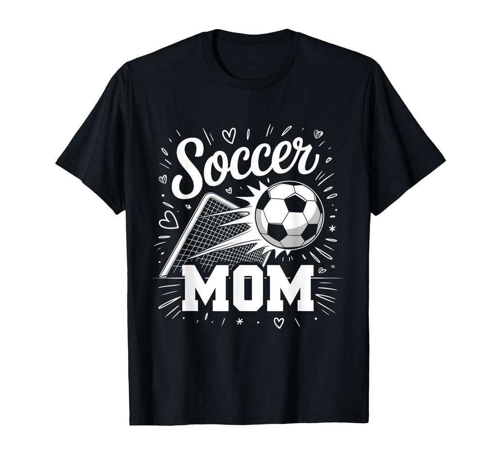 Soccer Mom Heart Family Mothers Day Mom T-Shirt - Custom Art Print Unisex