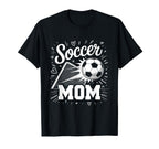 Soccer Mom Heart Family Mothers Day Mom T-Shirt - Custom Art Print Unisex