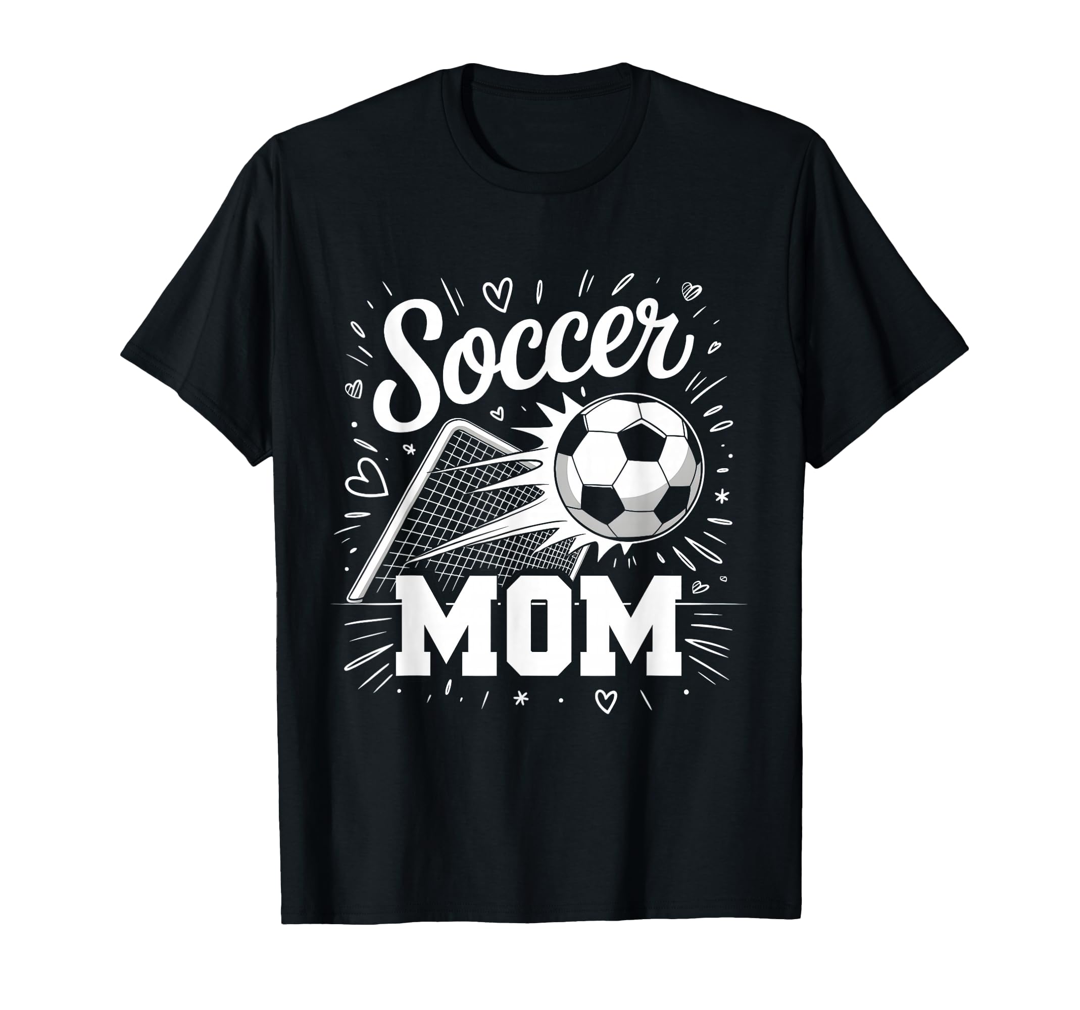 Soccer Mom Heart Family Mothers Day Mom T-Shirt - Custom Art Print Unisex