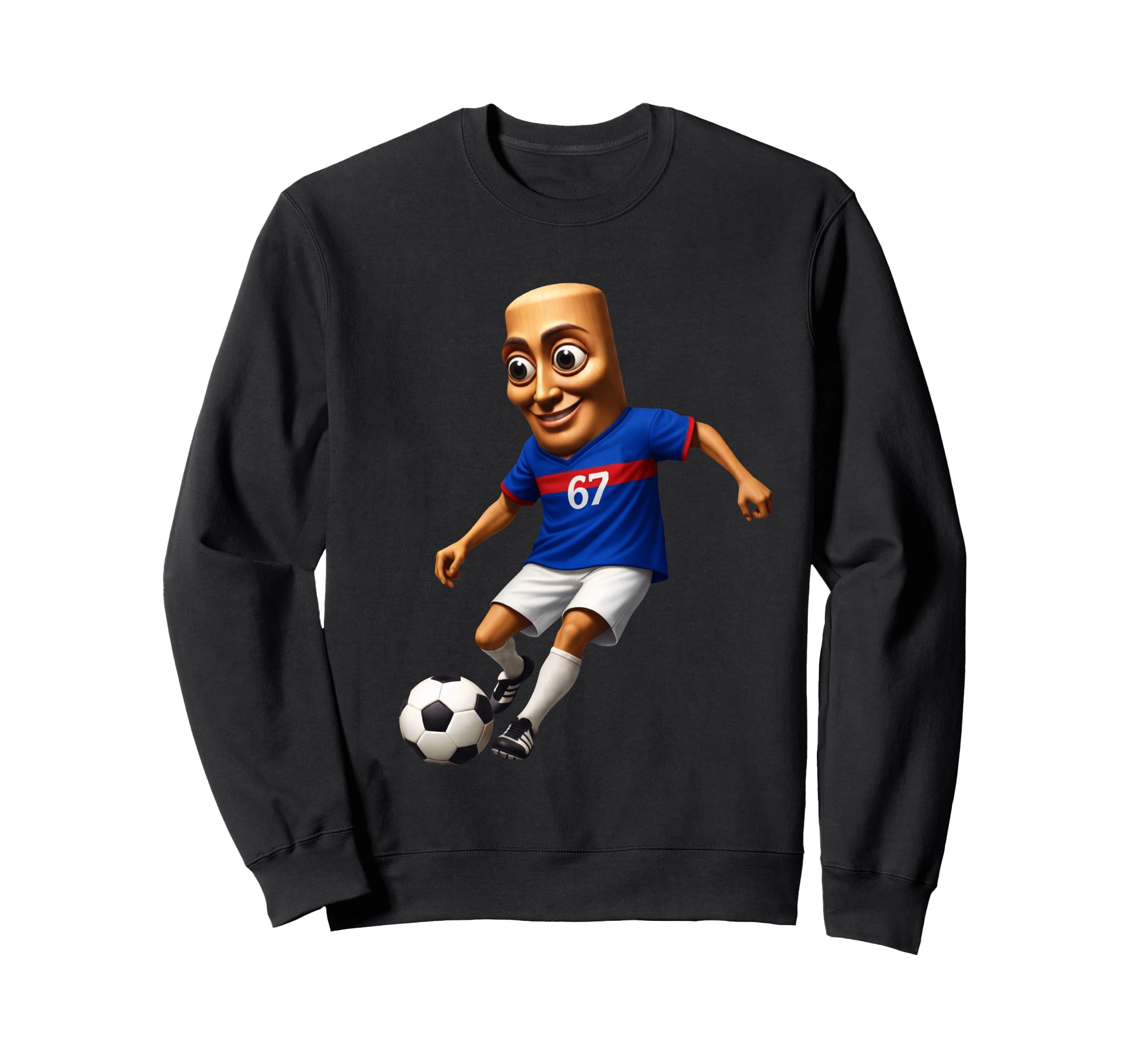 Soccer Number 67 Forward Tung Sahur Sweatshirt - Trendy Graphic Unisex