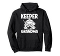 Ice Hockey Keeper Grandma Hockey Goalie Hoodie - Trendy Graphic for Adults