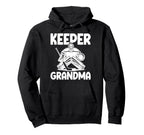 Ice Hockey Keeper Grandma Hockey Goalie Hoodie - Trendy Graphic for Adults
