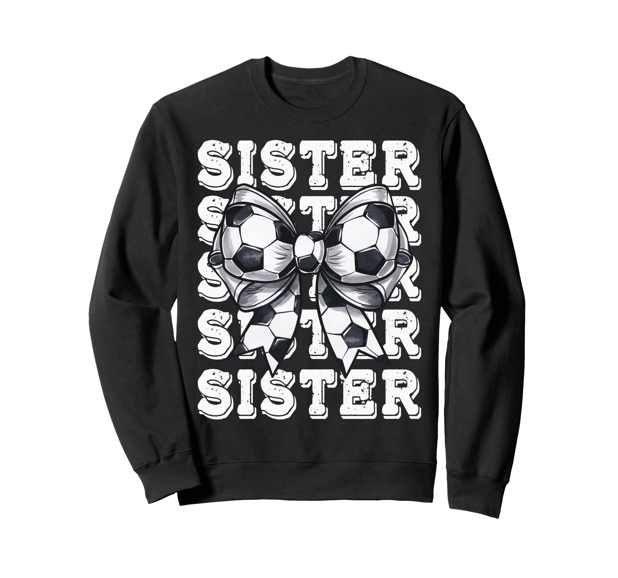 Coquette Soccer Sister Matching Sweatshirt - Trendy Graphic for Adults