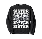Coquette Soccer Sister Matching Sweatshirt - Custom Art Print Unisex