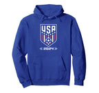 American Flag Soccer Soccer 2024 Hoodie - Unique Graphic for Adults