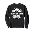 Soccer Funny Soccer Ball Split Sweatshirt - Casual Everyday Wear Men Women